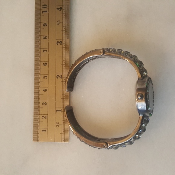 ✅Gunmetal Pave Cuff Watch - Picture 7 of 8